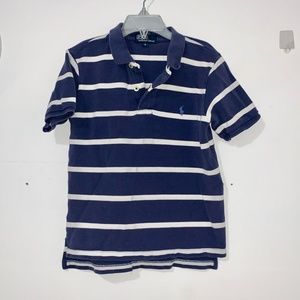 Navy & White Stripe Polo by Ralph Lauren Boys Polo Size 6 Kids Shirt Gently Used